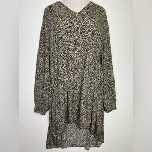 A New Day Leopard Print Tiered Dress NWT